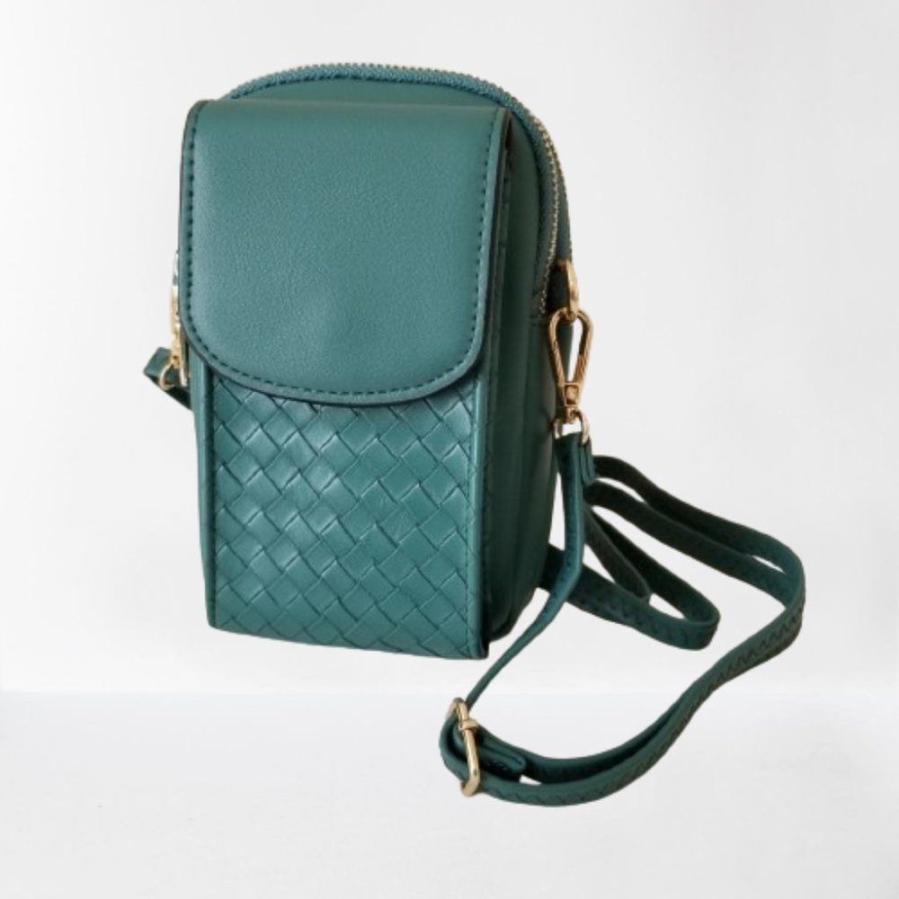 NEW! Faux Leather Cell/Shoulder/Crossbody Purse w/Detachable Strap